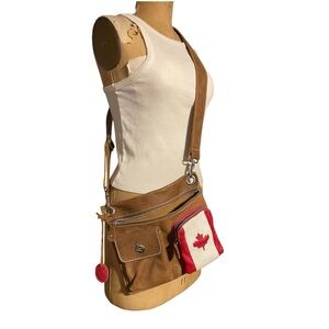 Roots | Village Leather Tribe Canada Cross Body Bag